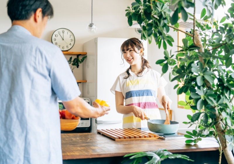 「家事を協力・分担する場合」イメージ