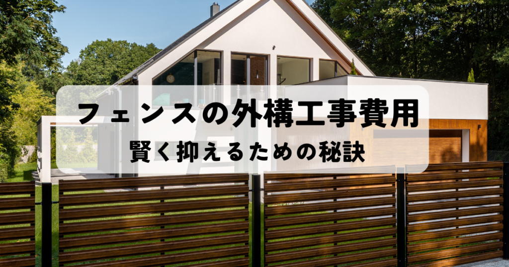 フェンスの外構工事費用を賢く抑えるための秘訣