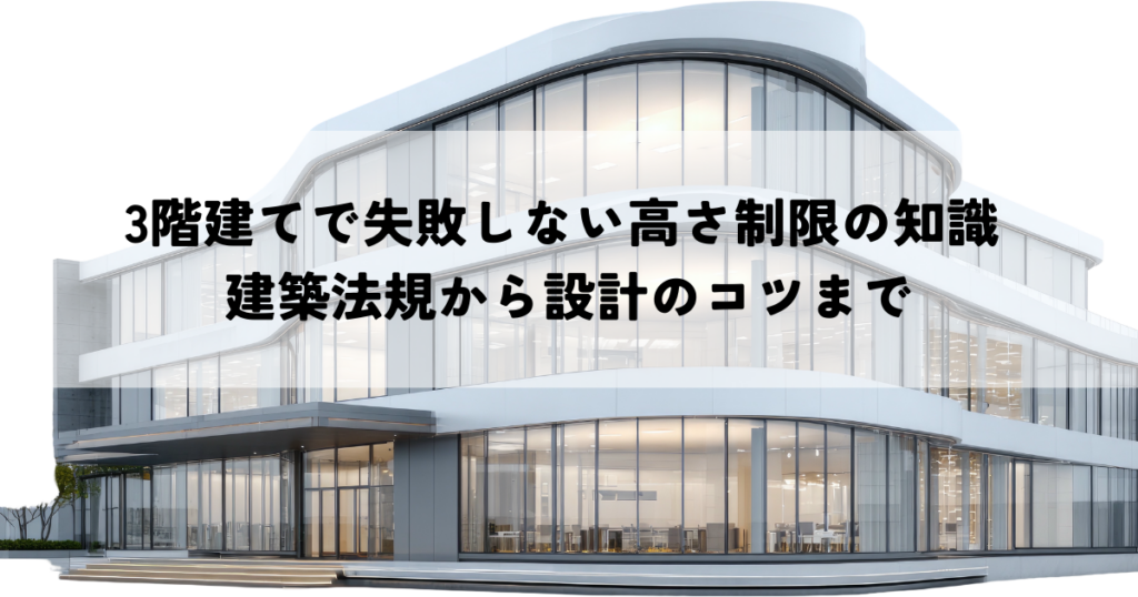 3階建てで失敗しない高さ制限の知識 建築法規から設計のコツまで