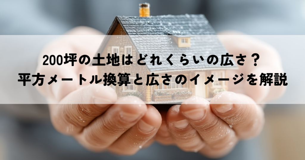 200坪の土地はどれくらいの広さ？平方メートル換算と広さのイメージを解説